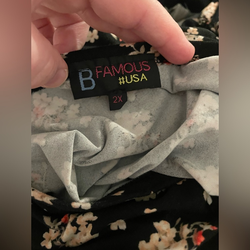 B Famous Baby Doll Blouse 2X - Picture 3 of 6